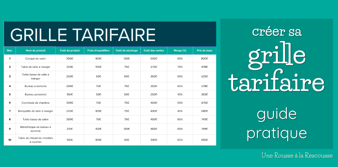 Vous consultez actuellement Grille tarifaire : comment la créer, fixer ses prix et la garder à jour ?
