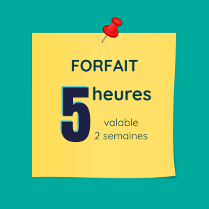forfait secrétaire indépendante 5 heures